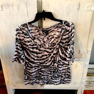 Rue21 XL Zebra print top.